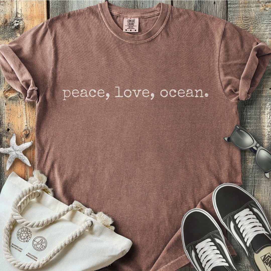 Peace love ocean T-Shirt T2D92BW