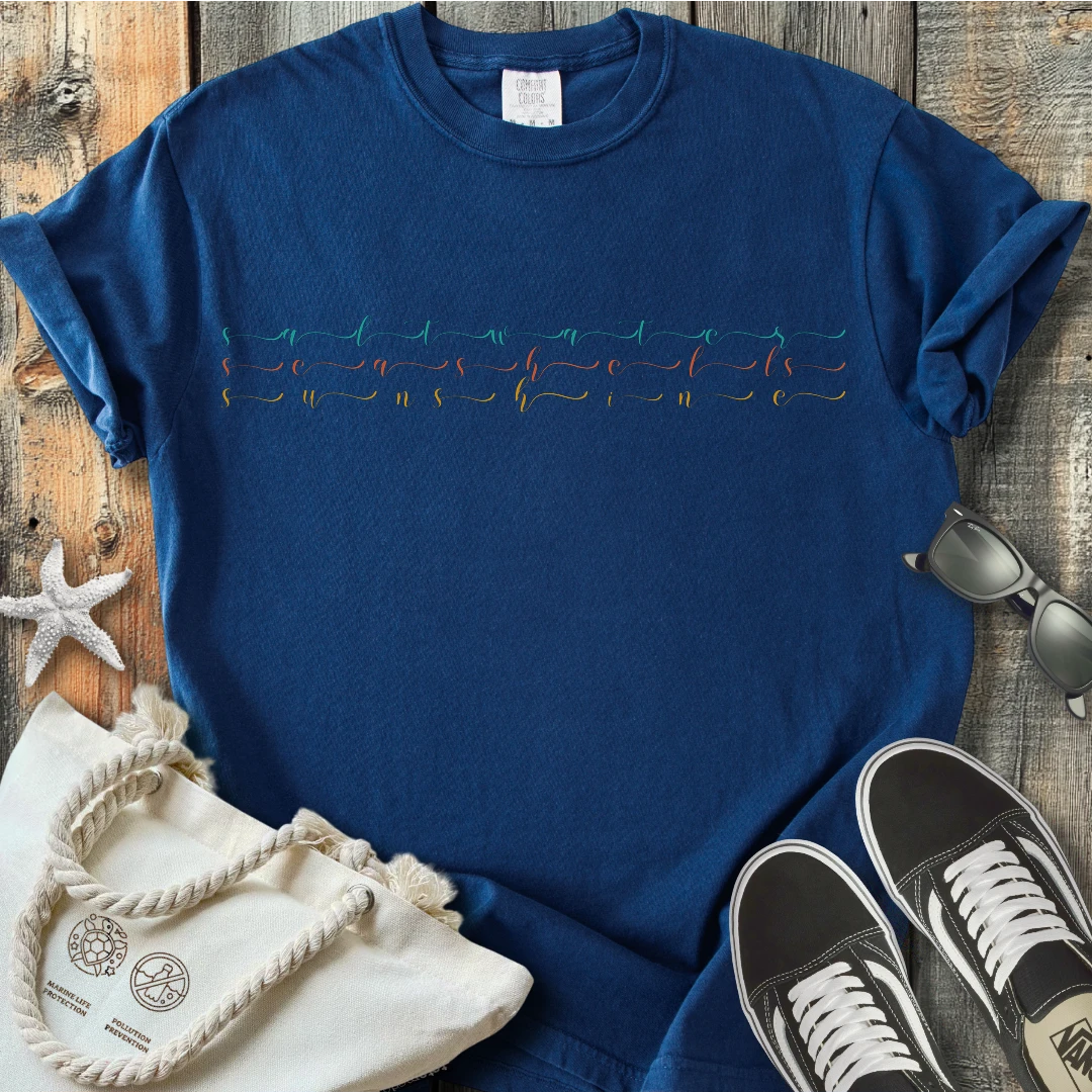 Saltwater seashells sunshine T-Shirt T3D26C1