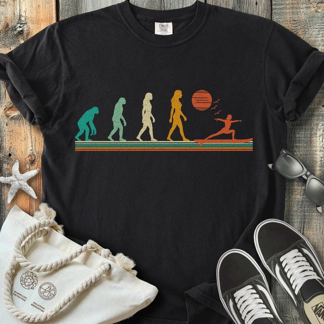 Women Surfing Evolution T-Shirt C1W31C5