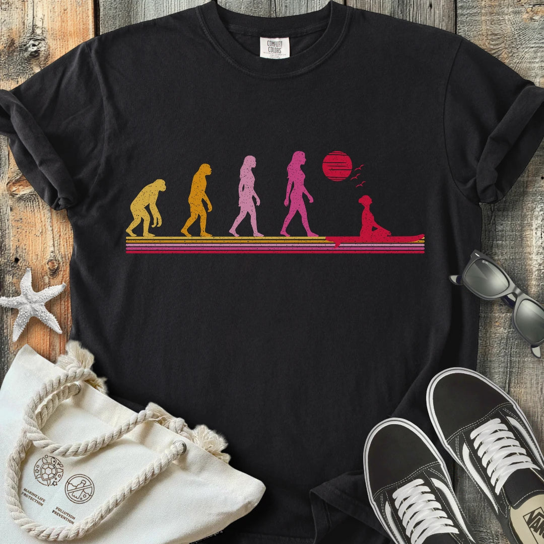 Women Surfing Evolution T-Shirt C1W34C4