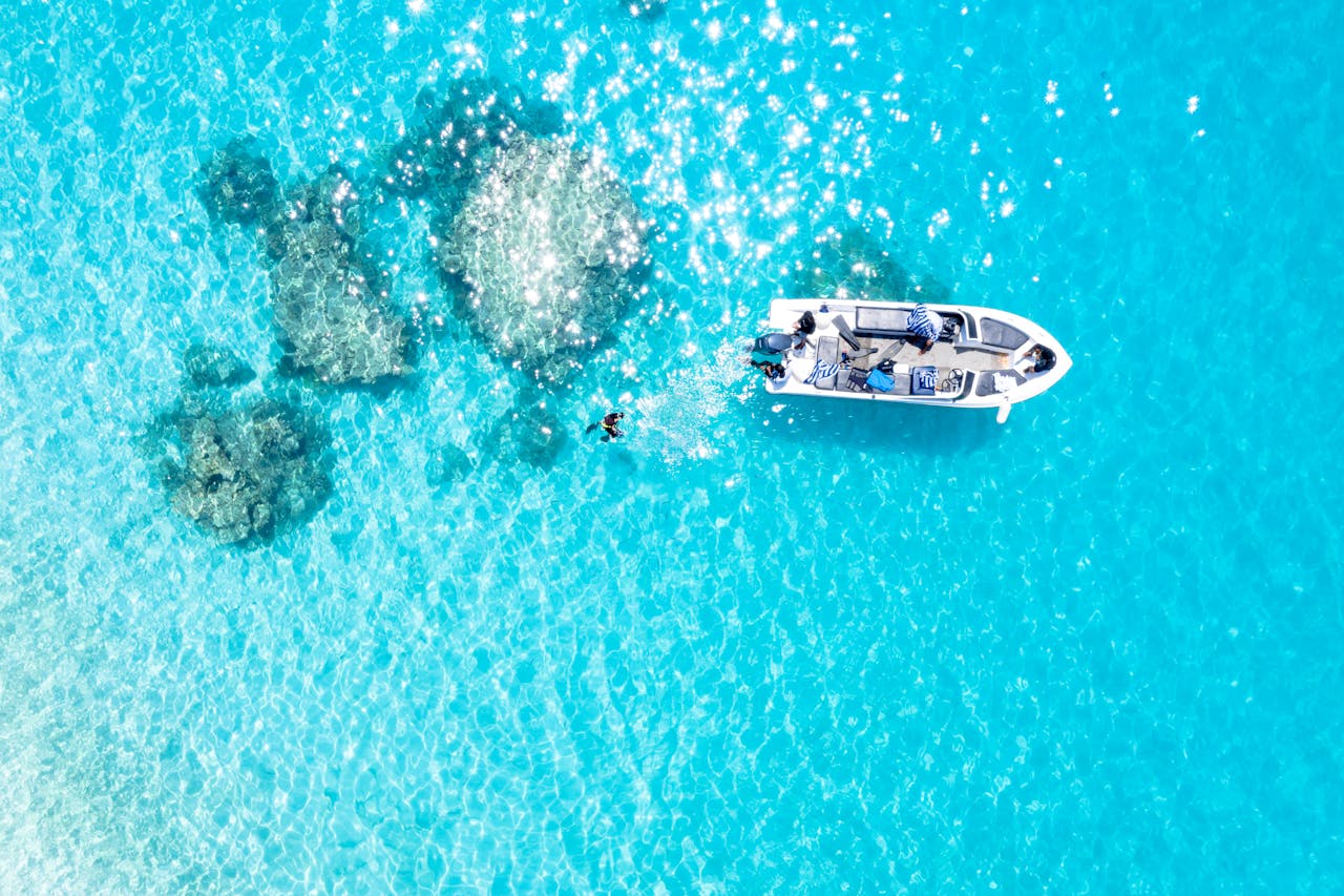 Diving Aerial View