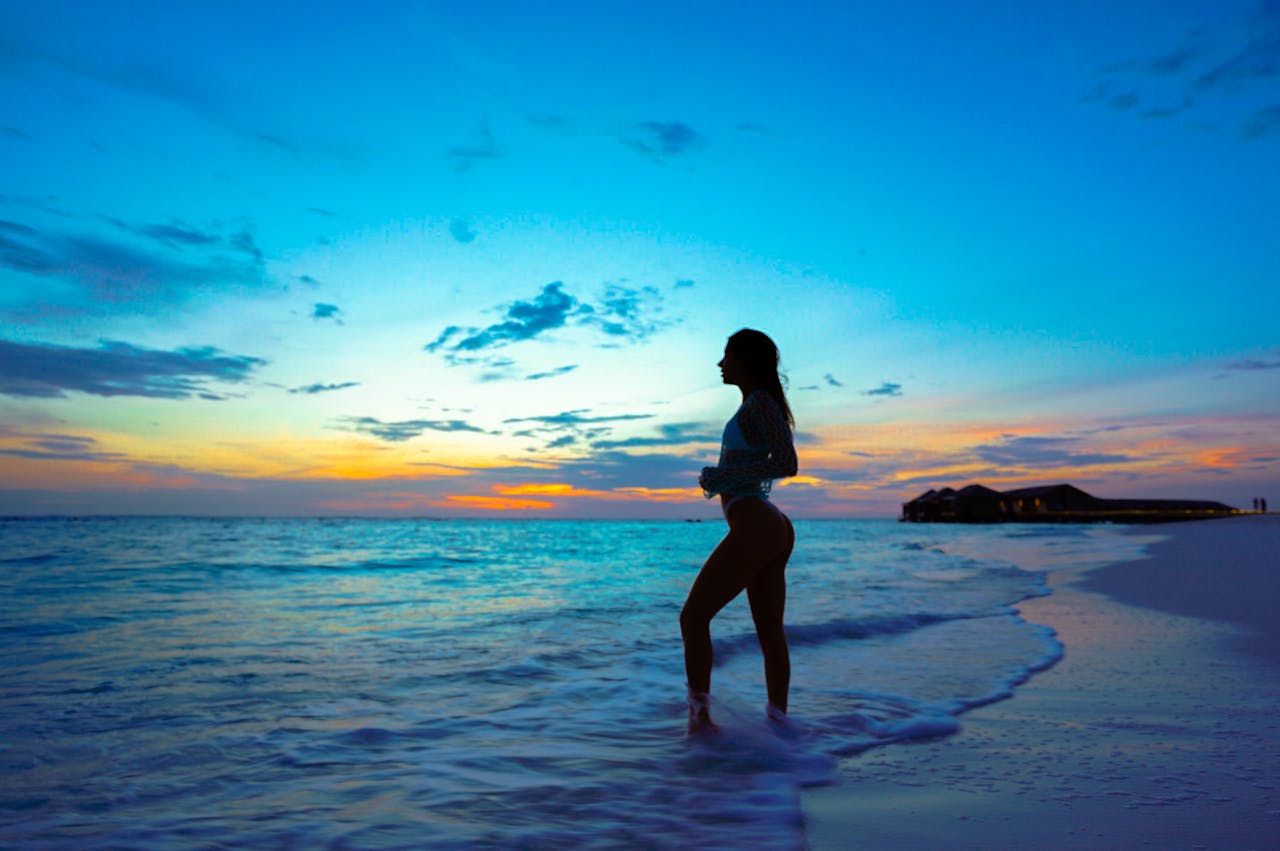 Woman on the beach